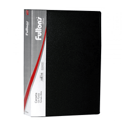 Carpeta con Fundas Oficio 60 Fundas Vinil Negra