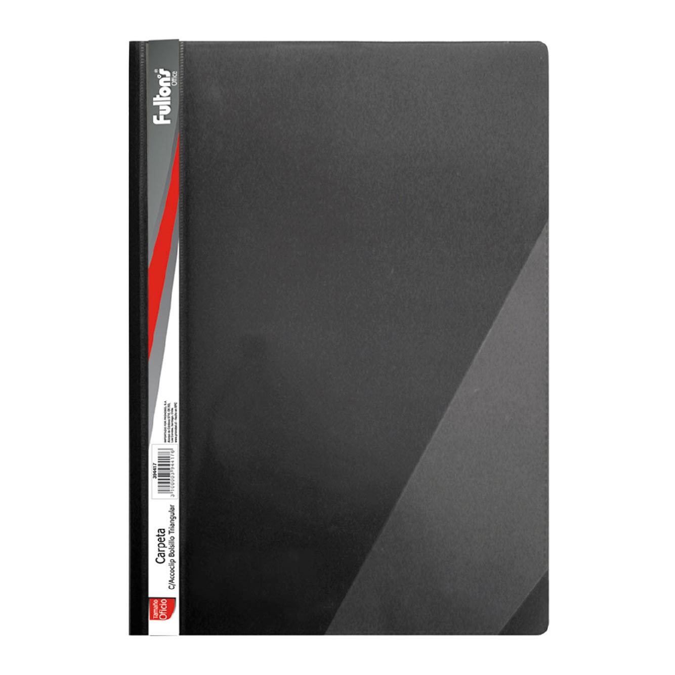 Carpeta con Accoclip Oficio Vinil Negro