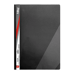 Carpeta con Accoclip Oficio Vinil Negro