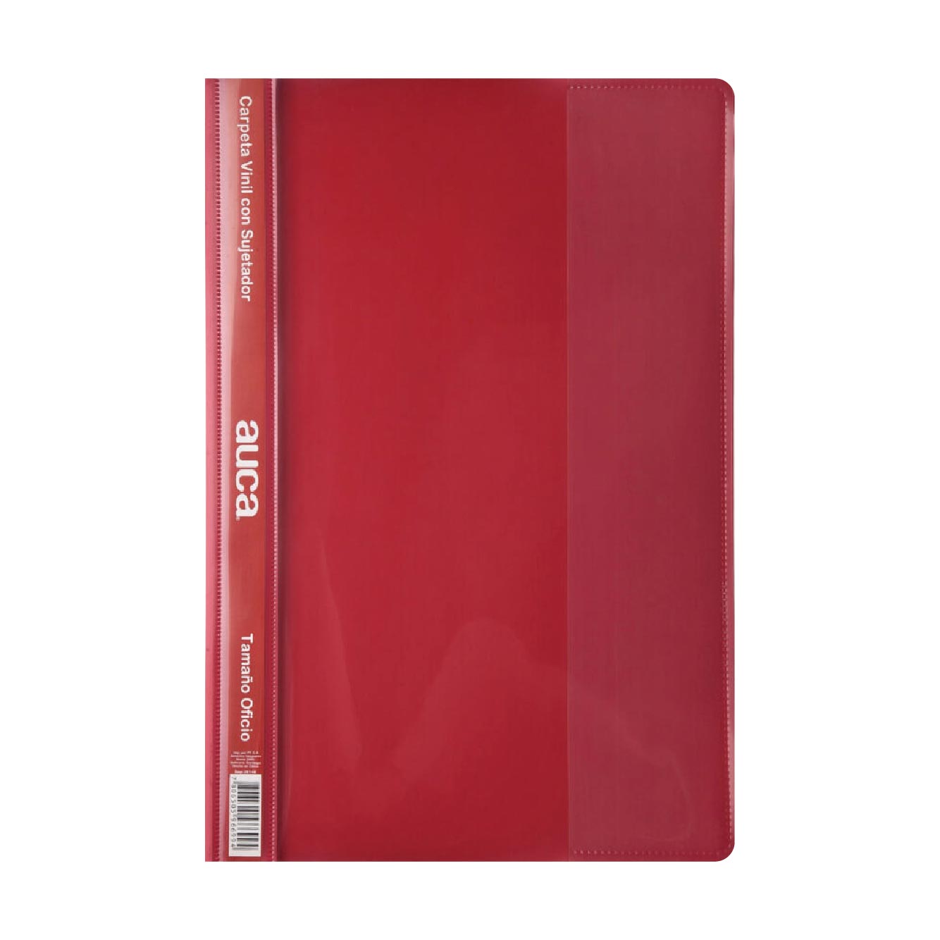 Carpeta Vinil Con Sujetador Oficio Roja