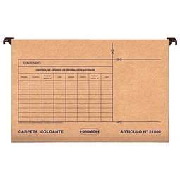 Carpeta Colgante Barra Plástica