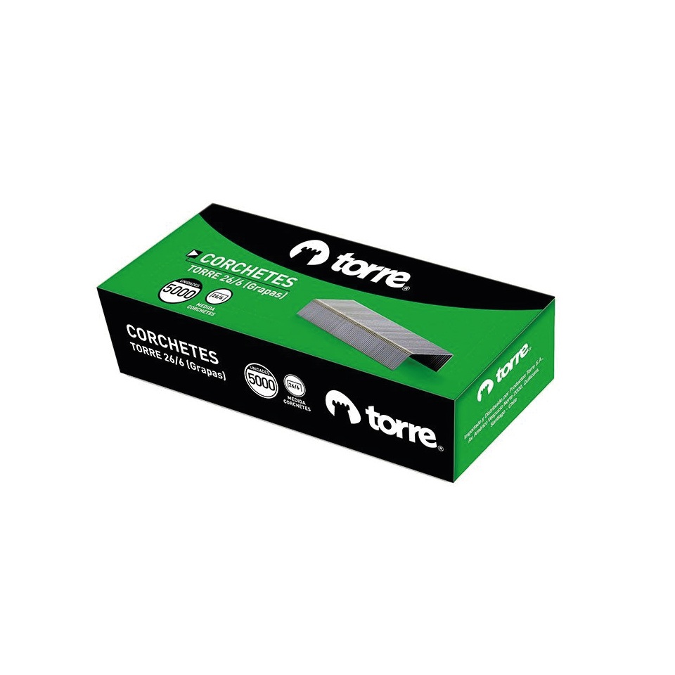 Caja Corchetes 26/6 5.000 Barra Entera