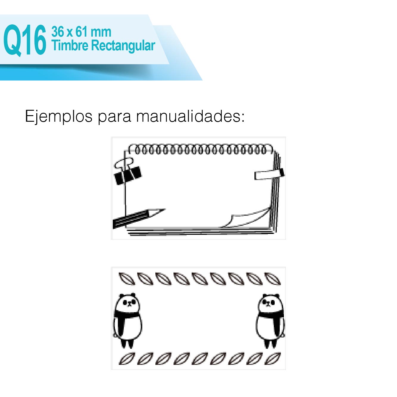 Timbre Rectangular Q16
