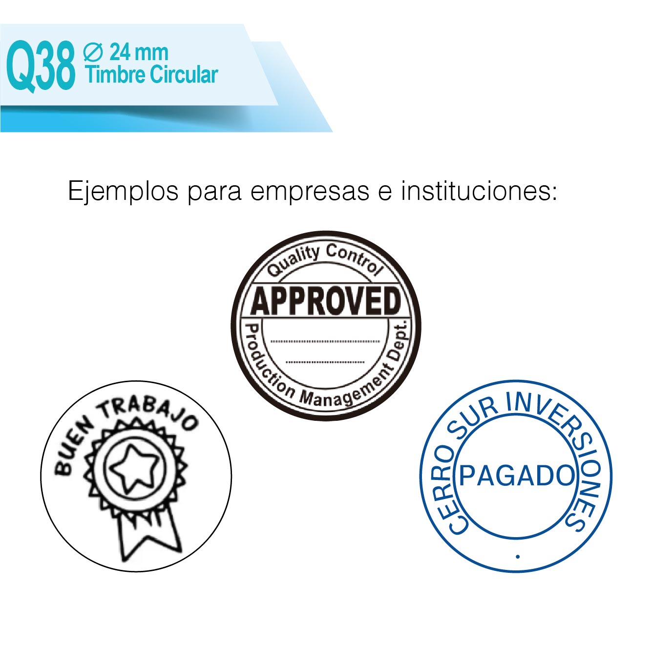 Timbre Circular Q38 24 mm