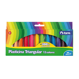 Plasticina Triangular 12 Colores
