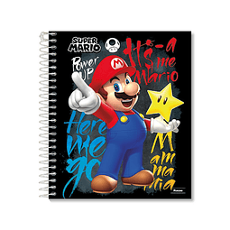 Cuaderno Book 7 mm Mario Bross 120 Hojas