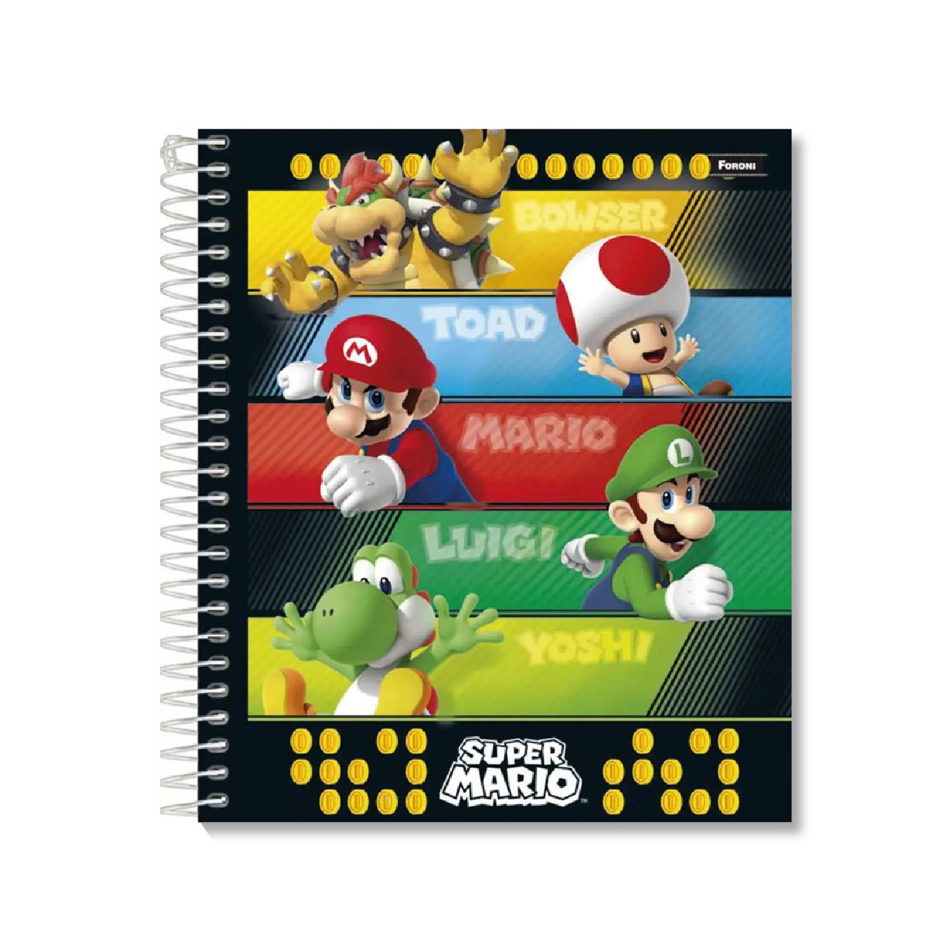 Cuaderno Book 7 mm Mario Bross 120 Hojas