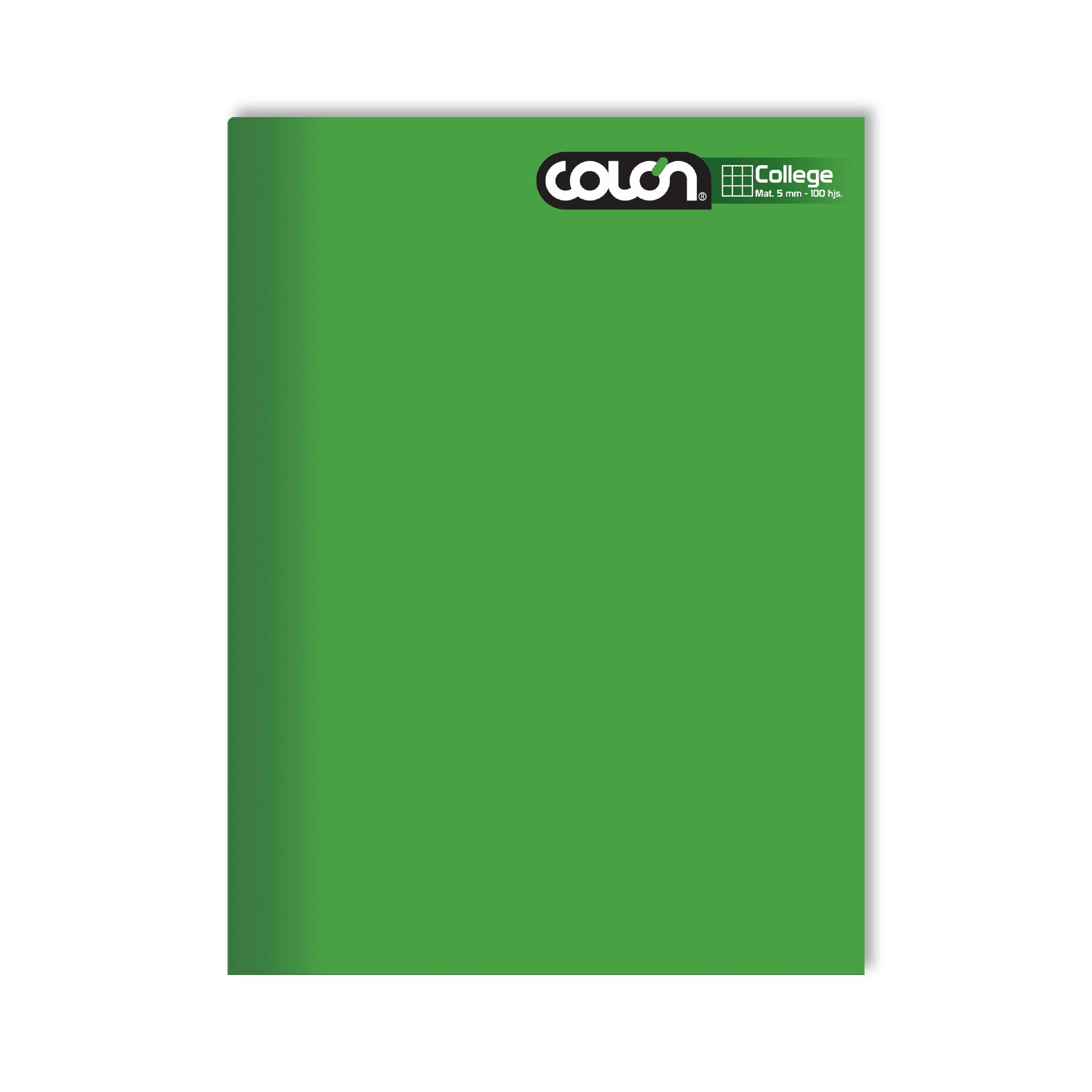 Cuaderno College Liso 5 mm 100 Hojas
