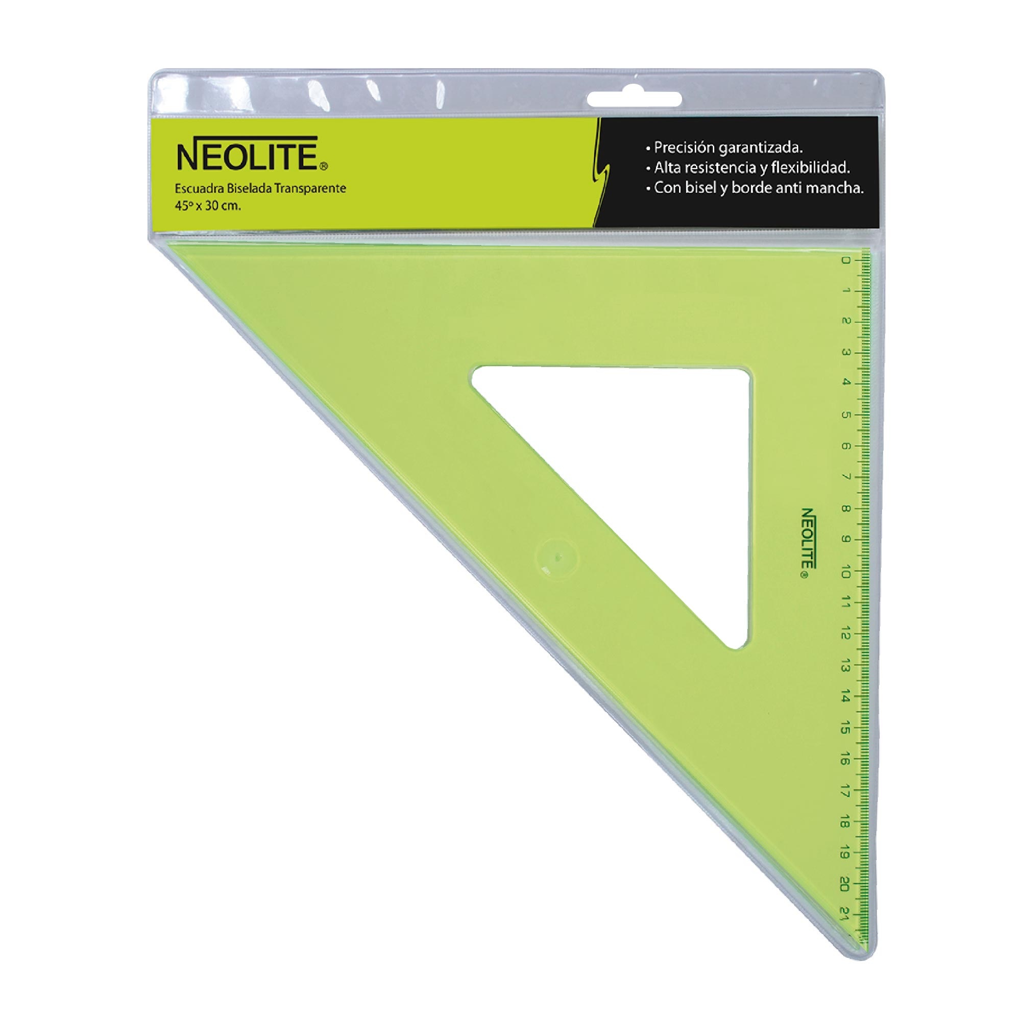 Escuadra Biselada Green 45° 30 cm