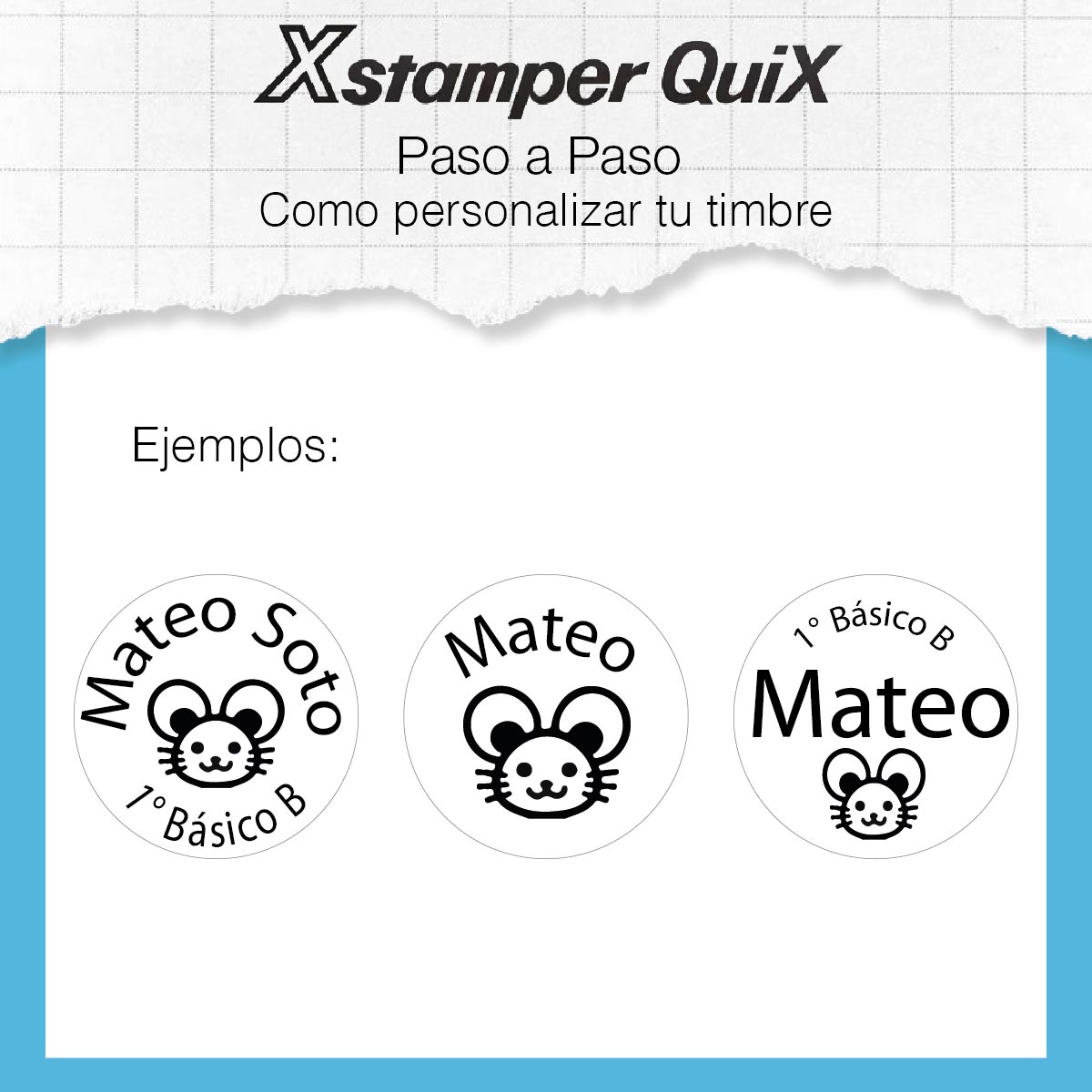 Timbre Quick Redondo QN32 13 mm Celeste