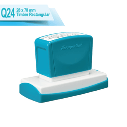 Timbre Rectangular Q24 28x78 mm