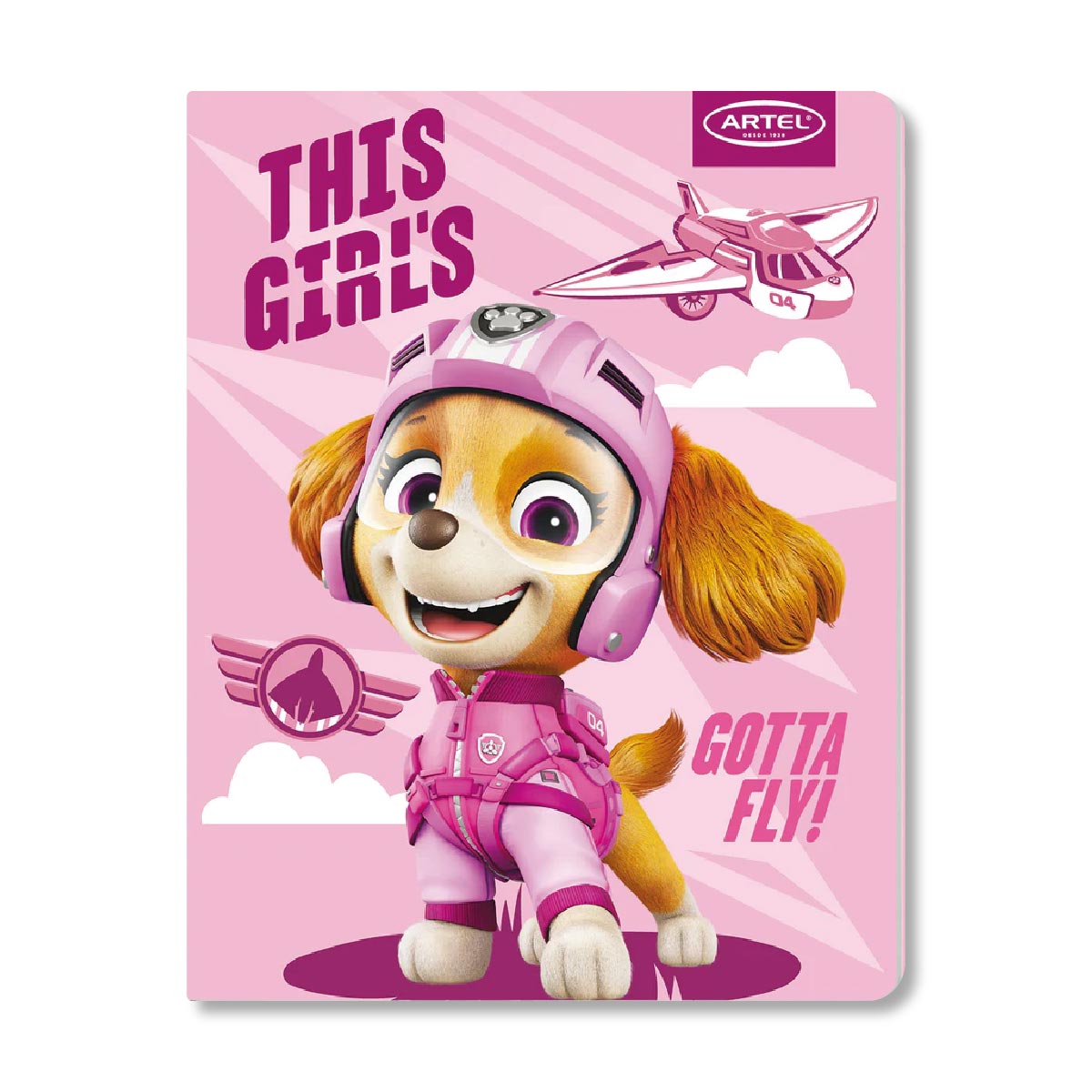 Cuaderno College Paw Patrol 80 Hojas