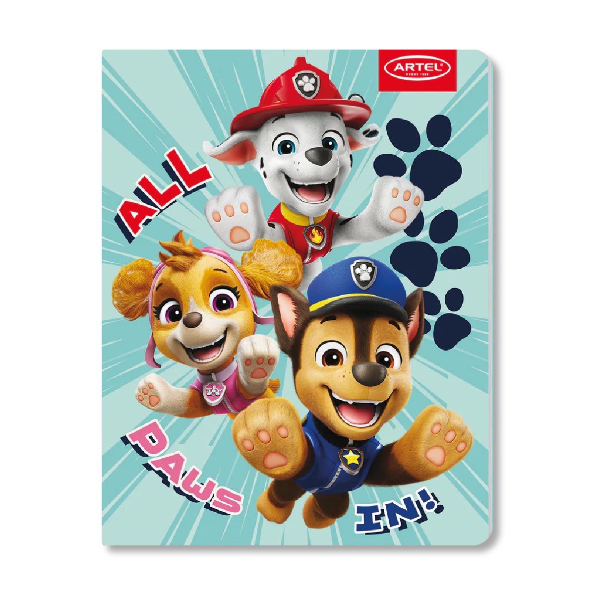 Cuaderno College Paw Patrol 80 Hojas