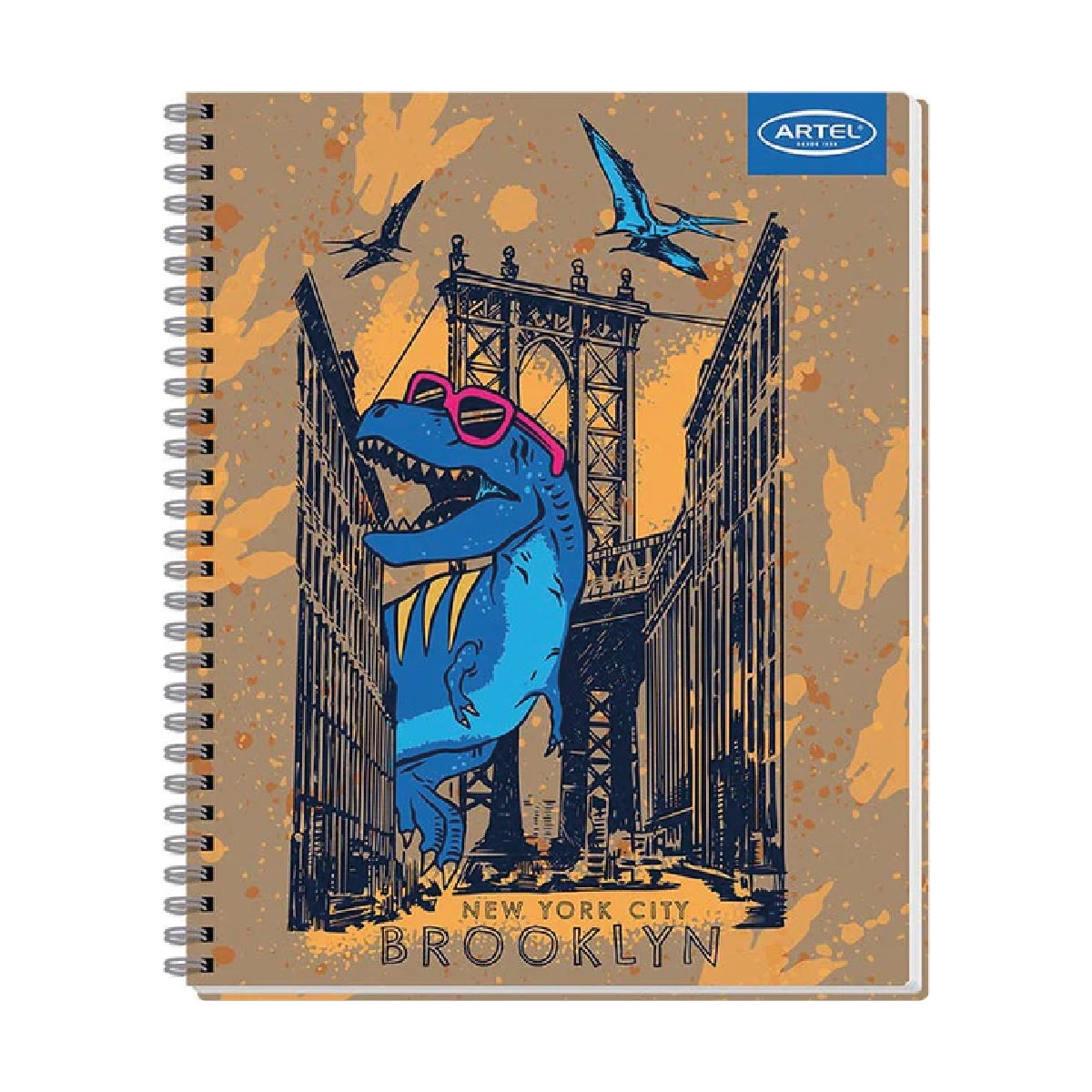 Cuaderno Universitario 7 mm Dino 100 hojas