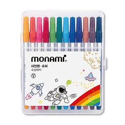 Set Marcador 12 Colores Sign Pen 0.7 mm