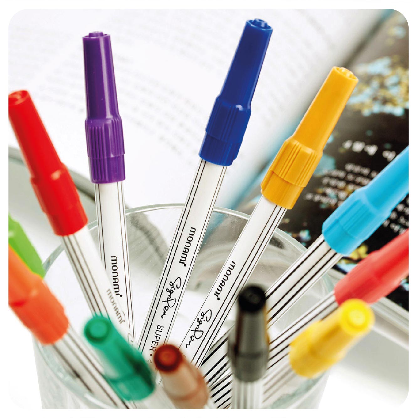 Set Marcador 12 Colores Sign Pen 0.7 mm