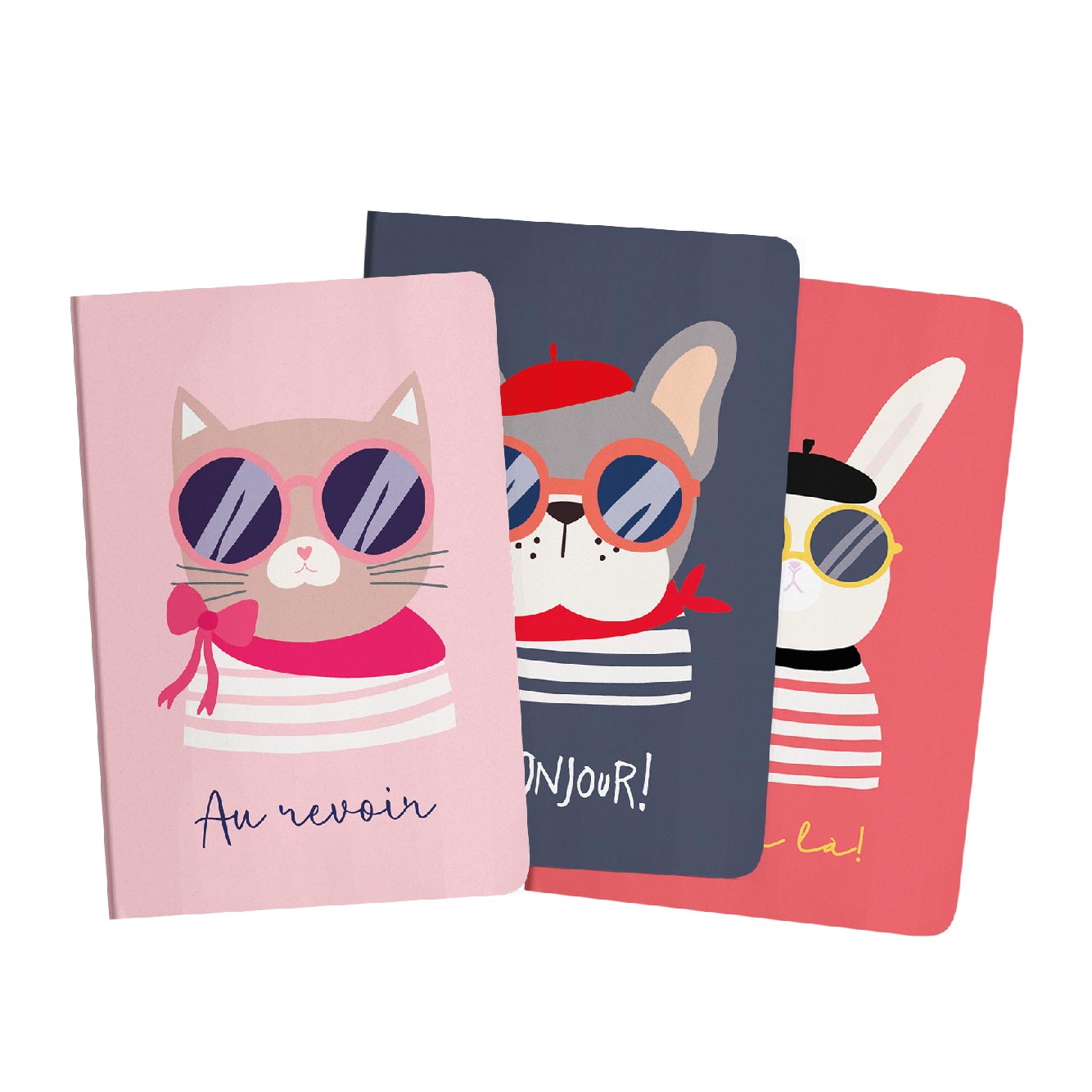 Set 3 Libretas A6 Mascotas