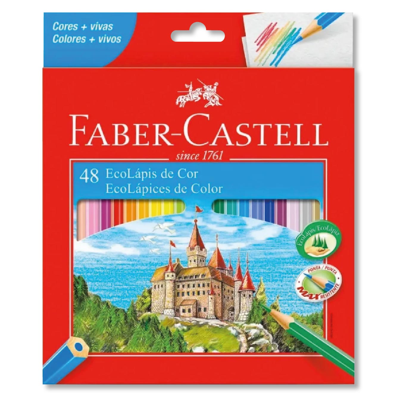 Ecolapiz de Colores con Sacapuntas 48 Unidades