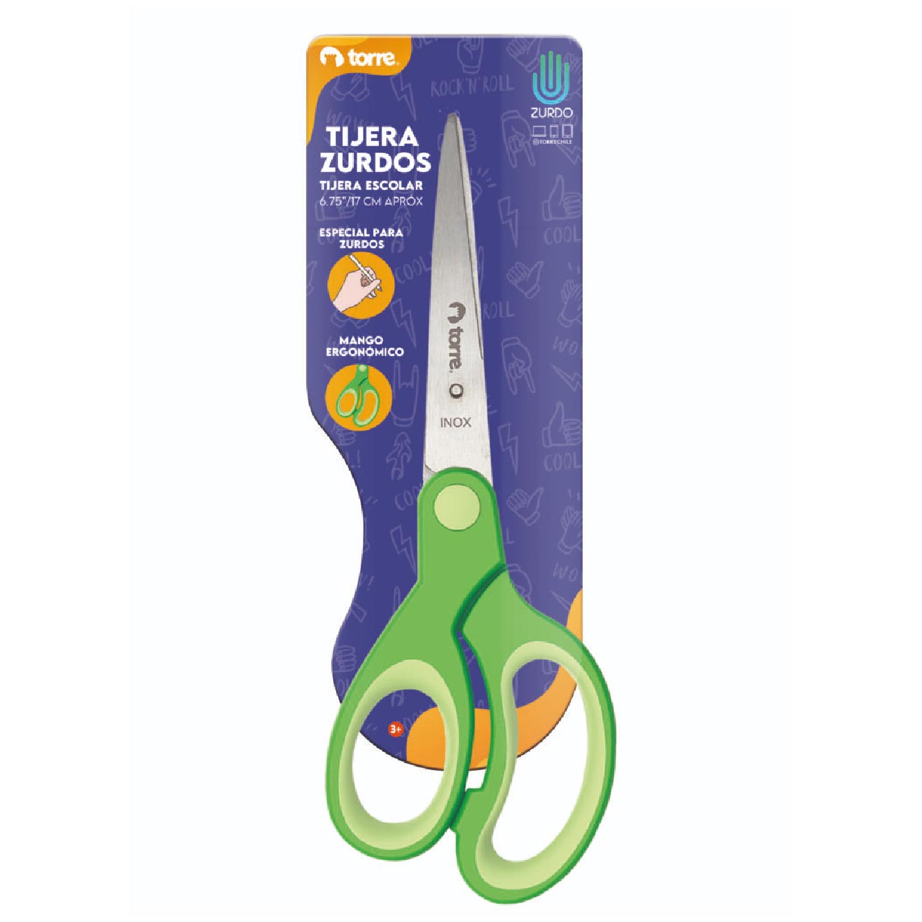 Tijera para Zurdos 17 cm