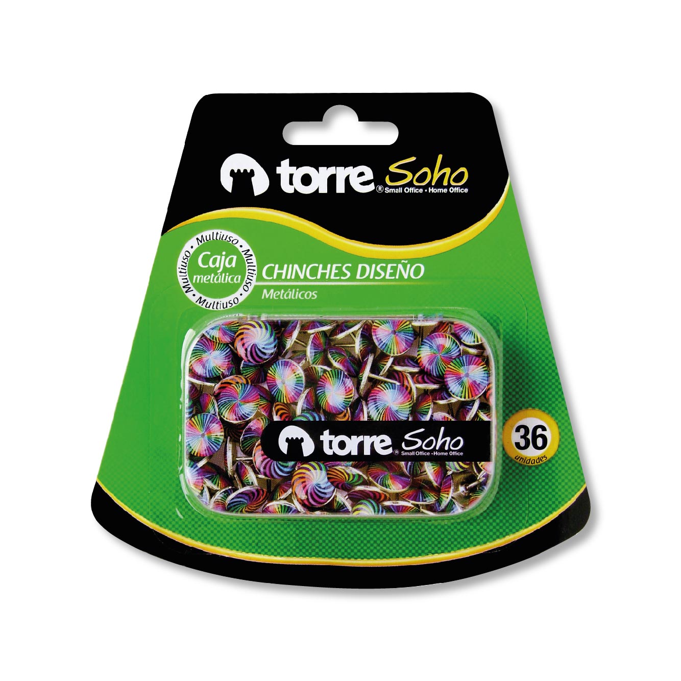 Blíster Caja Metálica Chinches Diseño 36 Unidades