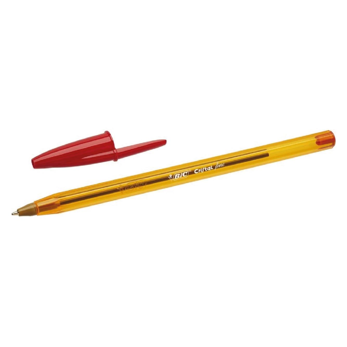 Lápiz Pasta Cristal Fino Rojo Caja 50 Unidades