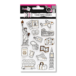 Stickers Scrapbook Coloreables 30 Piezas