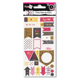 Stickers Planner 2 Hojas Romantico Diseños Surtidos