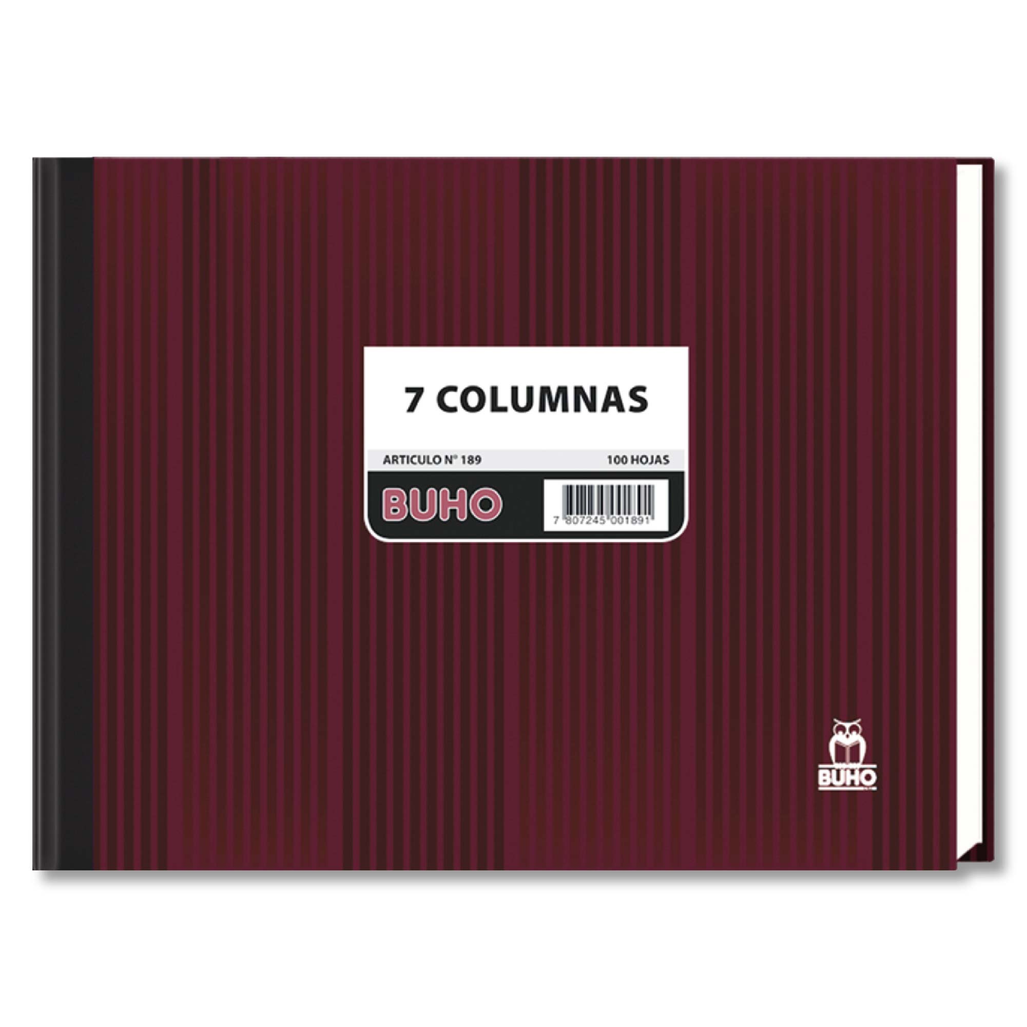 Libro Tabulado 7 Columnas 100 Hojas