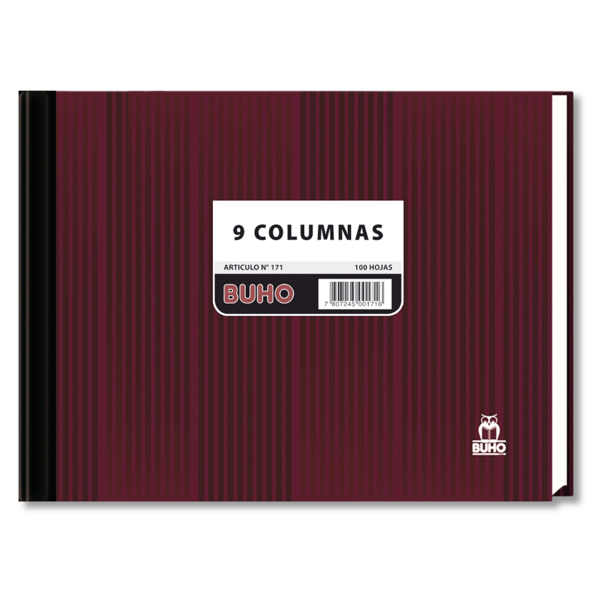 Libro Tabulado 9 Columnas 100 Hojas