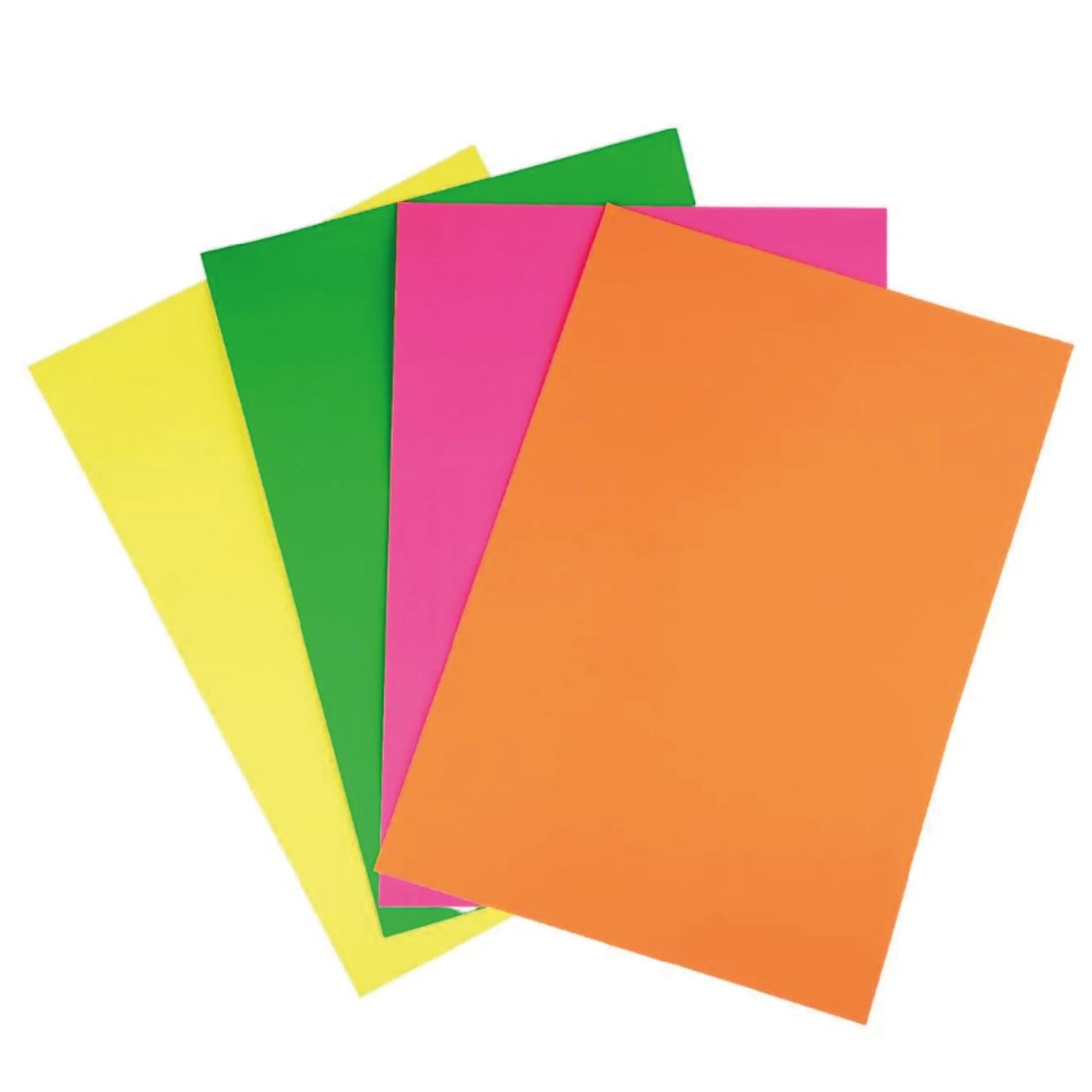 Bolsón de Cartulina Fluorescente 6 Hojas