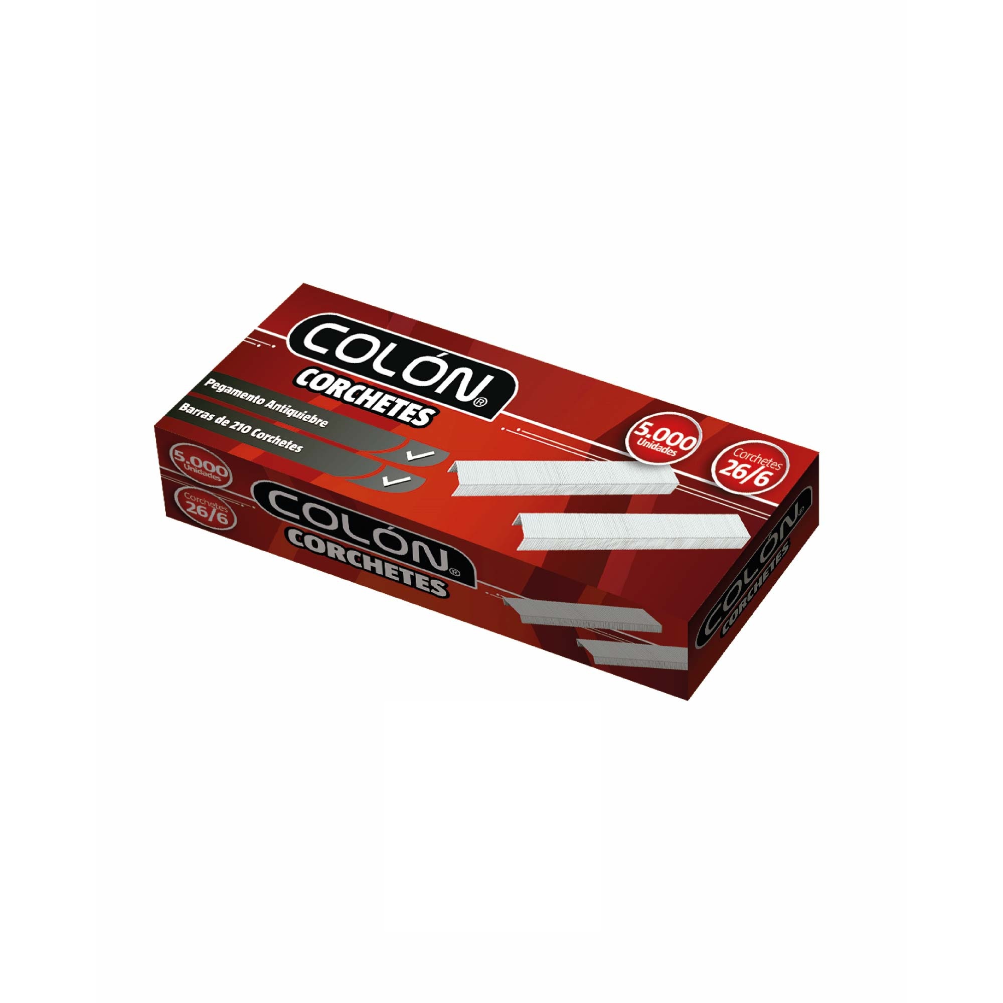 Caja Corchetes 26/6 Barra Entera