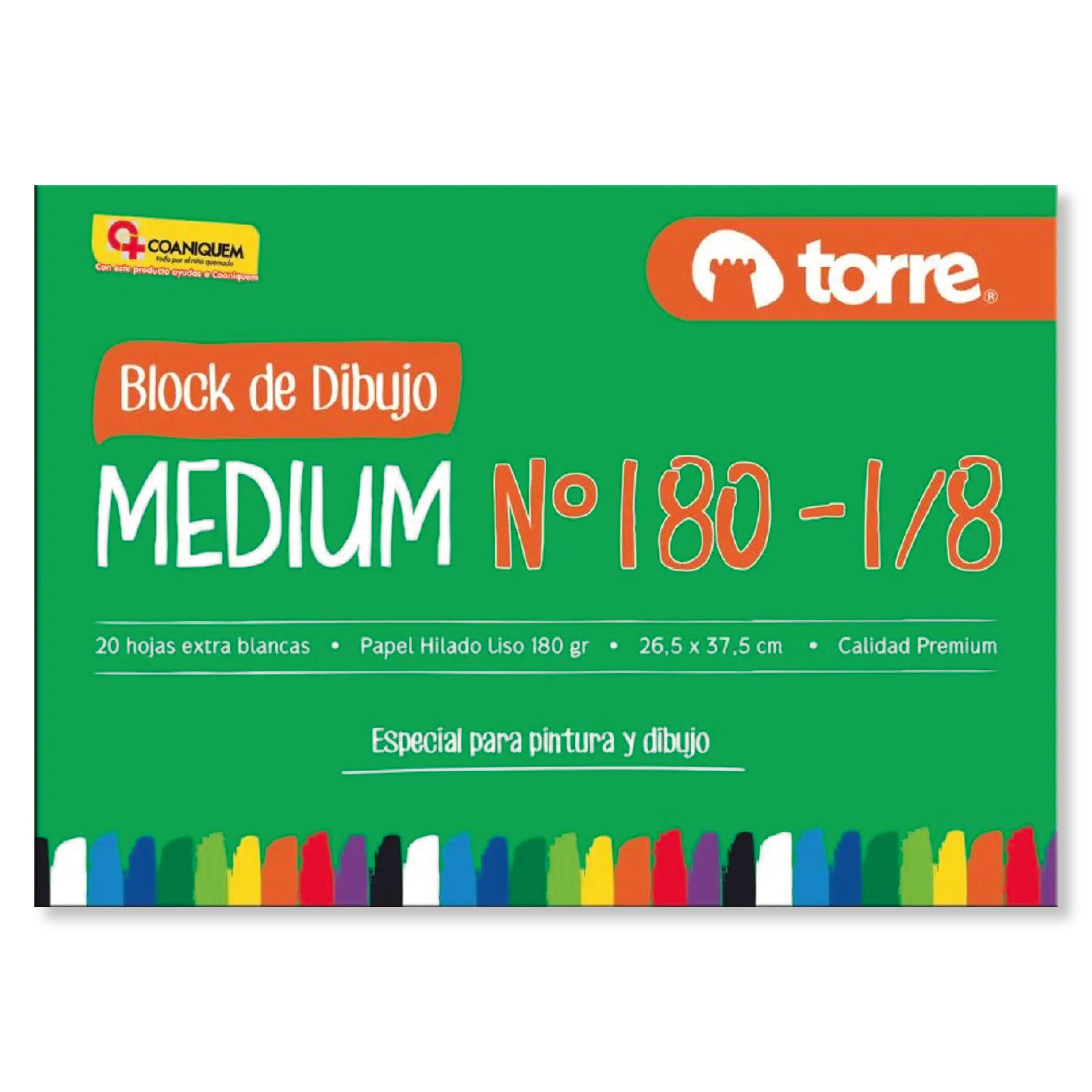 Block Dibujo Medium 180 1/8 Imagia