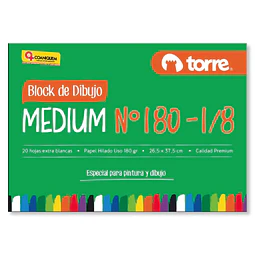 Block Dibujo Medium 180 1/8 Imagia