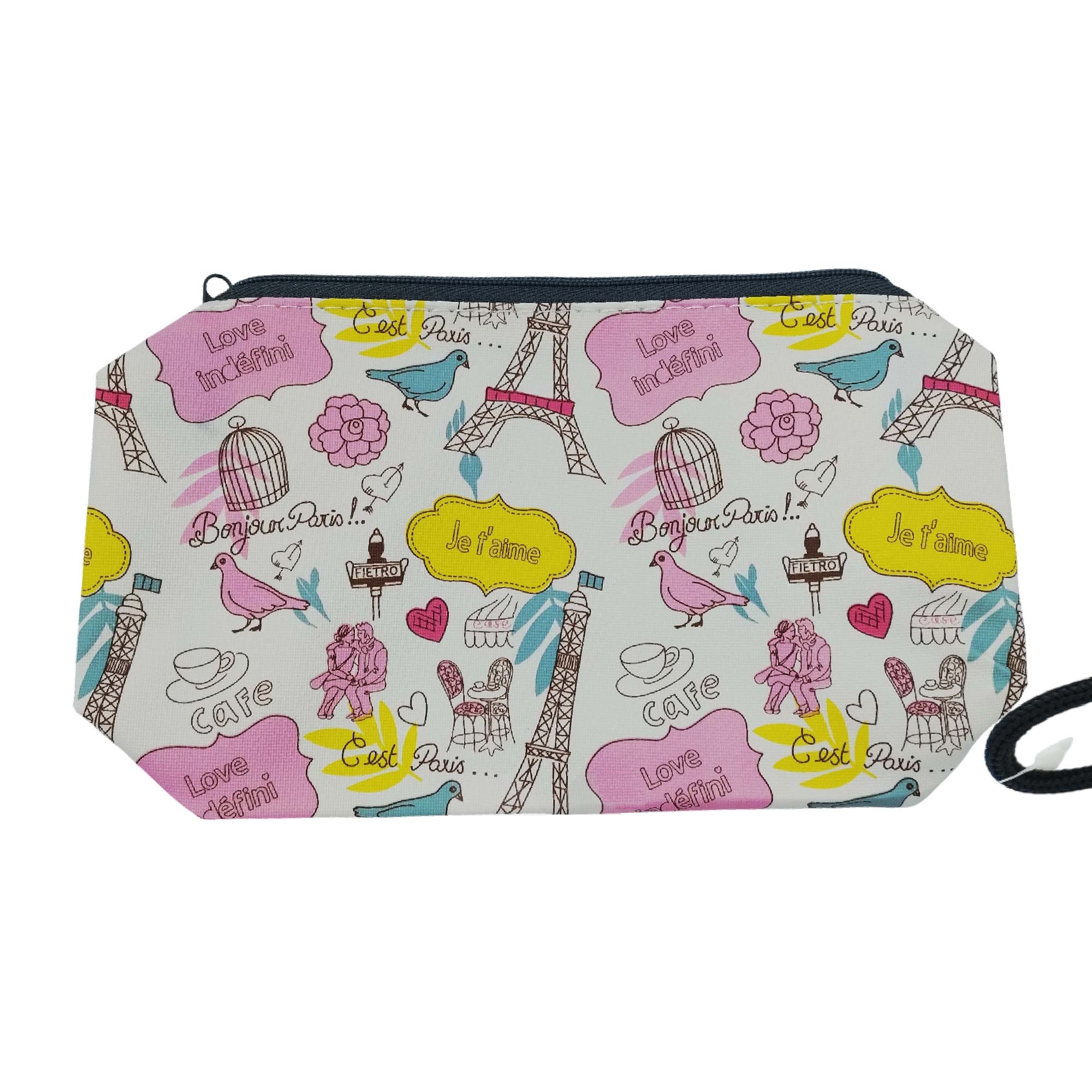 Estuche Escolar Simple Rosado Paris