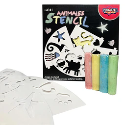 Set 4 Tizas Jumbo + Stencil