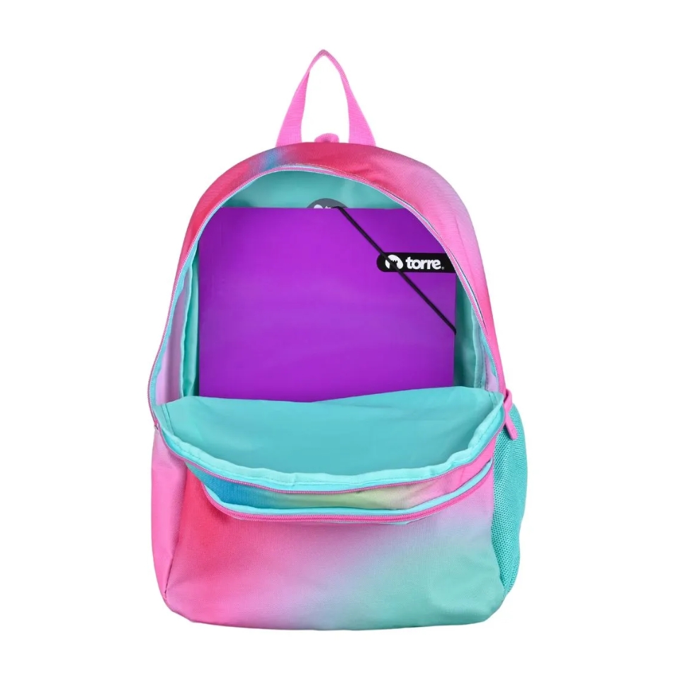 Pack Mochila Estuche Lonchera Gradient In Green