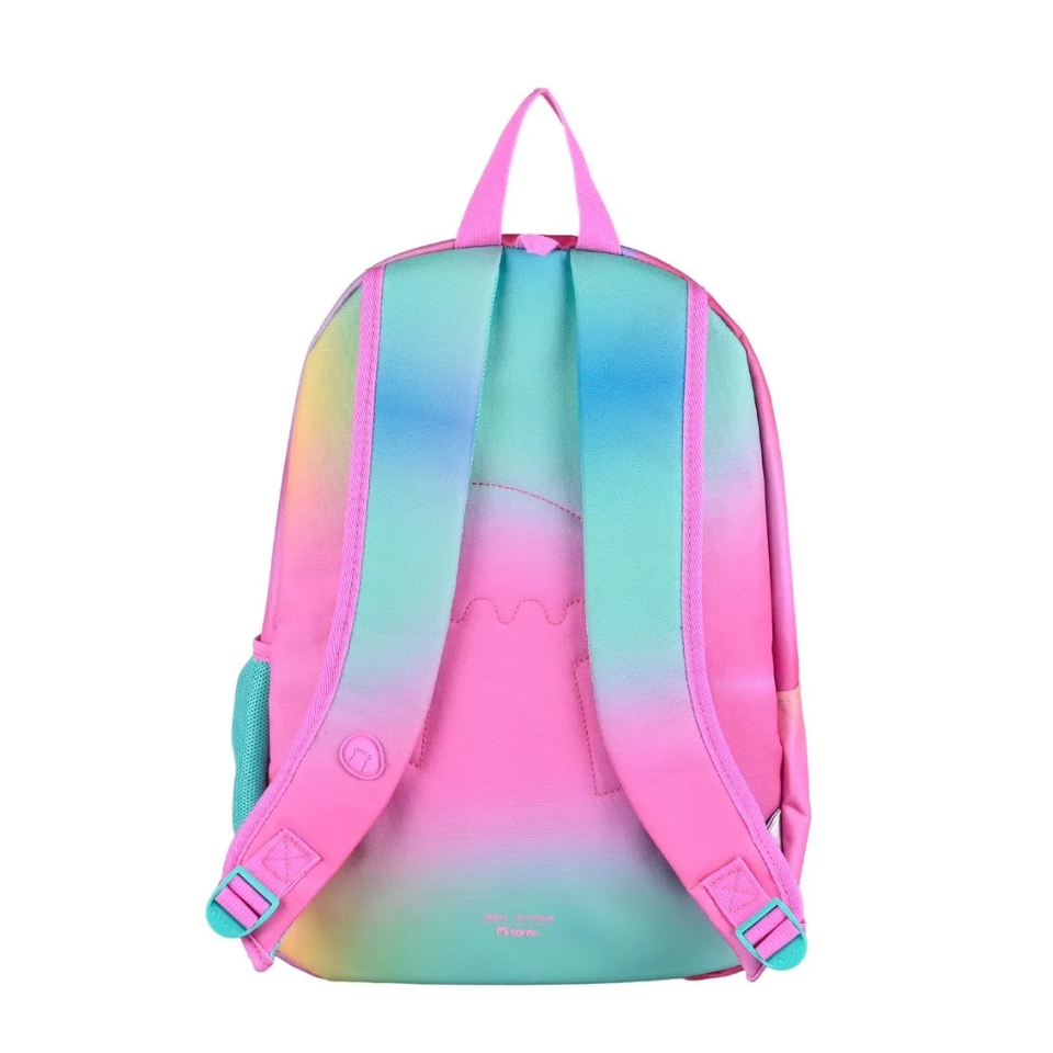 Pack Mochila Estuche Lonchera Gradient In Green