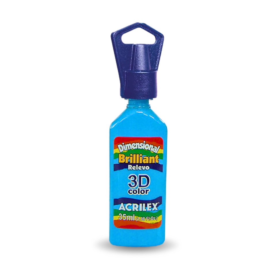 Pintura 3D Brillante Turquesa 35 ml