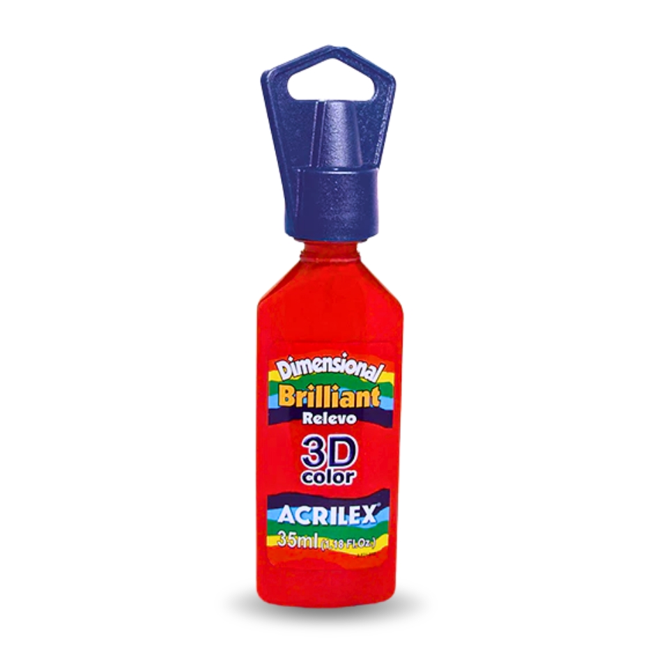 Pintura 3D Brillante Rojo Fuego 35 ml