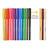 Plumones Dibujo 12 Colores + 3 Tonos Piel