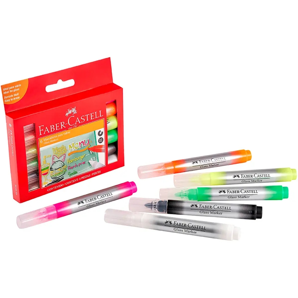 Estuche de Plumones de Vidrios Borrables