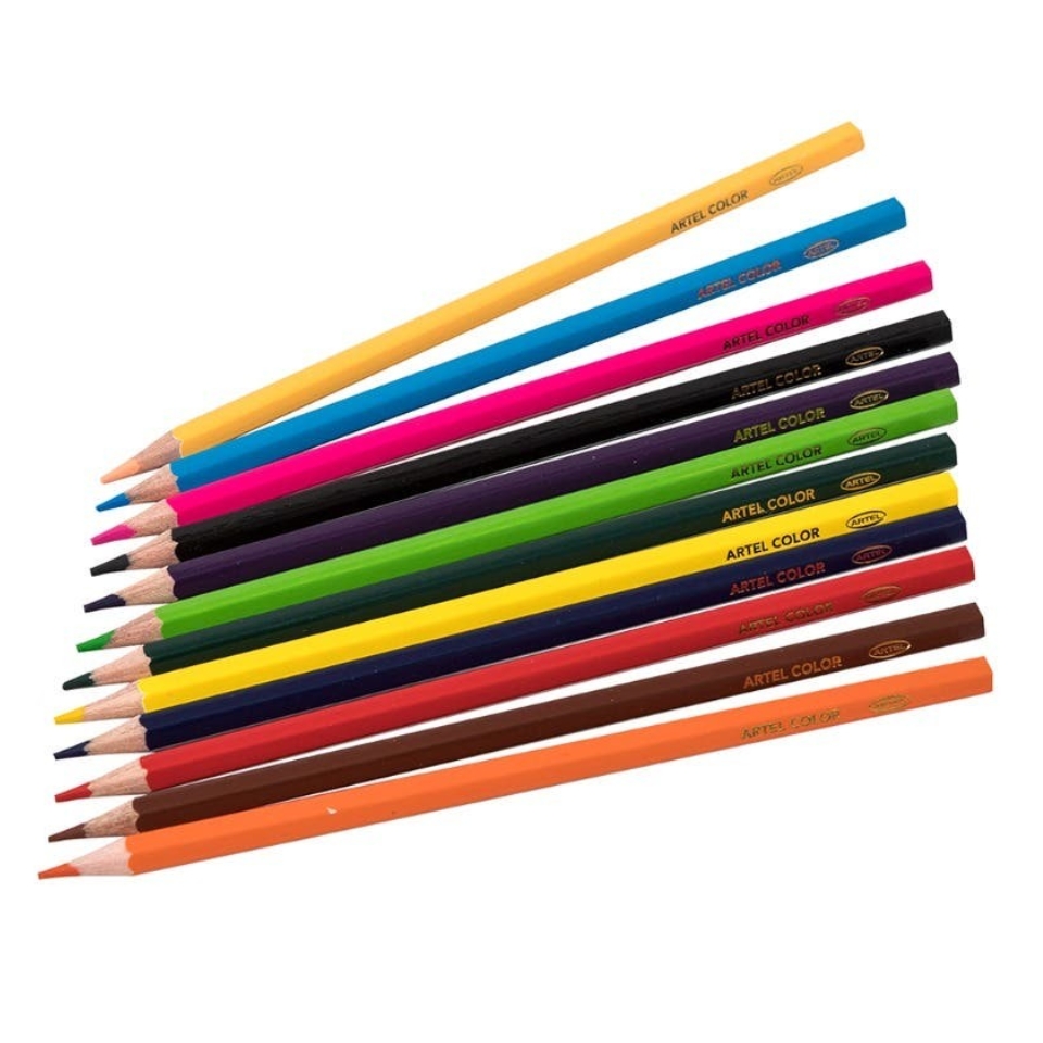 Estuche 12 Lápices Color Largos