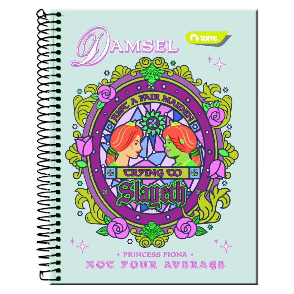 Cuaderno Top Shrek 7 mm 150 Hojas