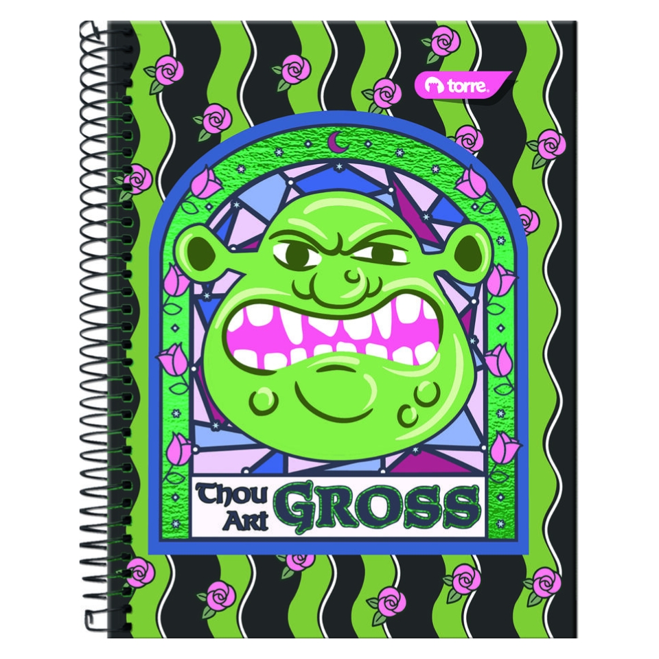 Cuaderno Top Shrek 7 mm 150 Hojas