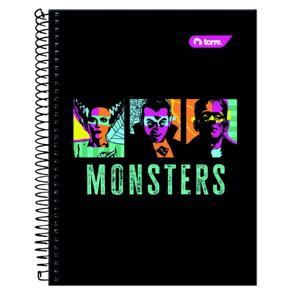 Cuaderno Top Monsters 7 mm 150 Hojas