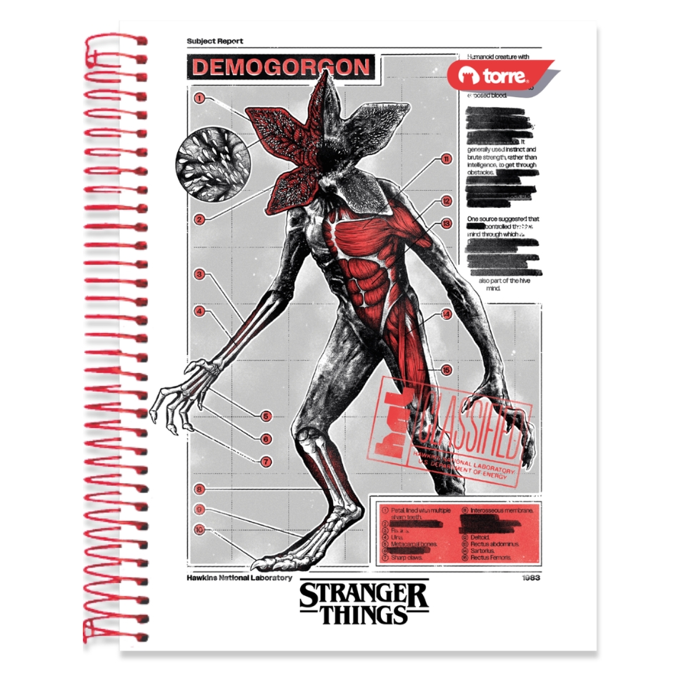 Cuaderno Top Stranger Things 7 mm 150 Hojas