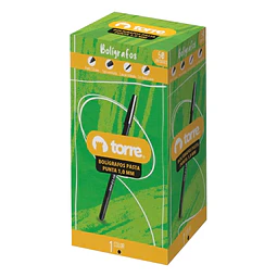 Caja Lápiz Pasta Negro 50 Unidades
