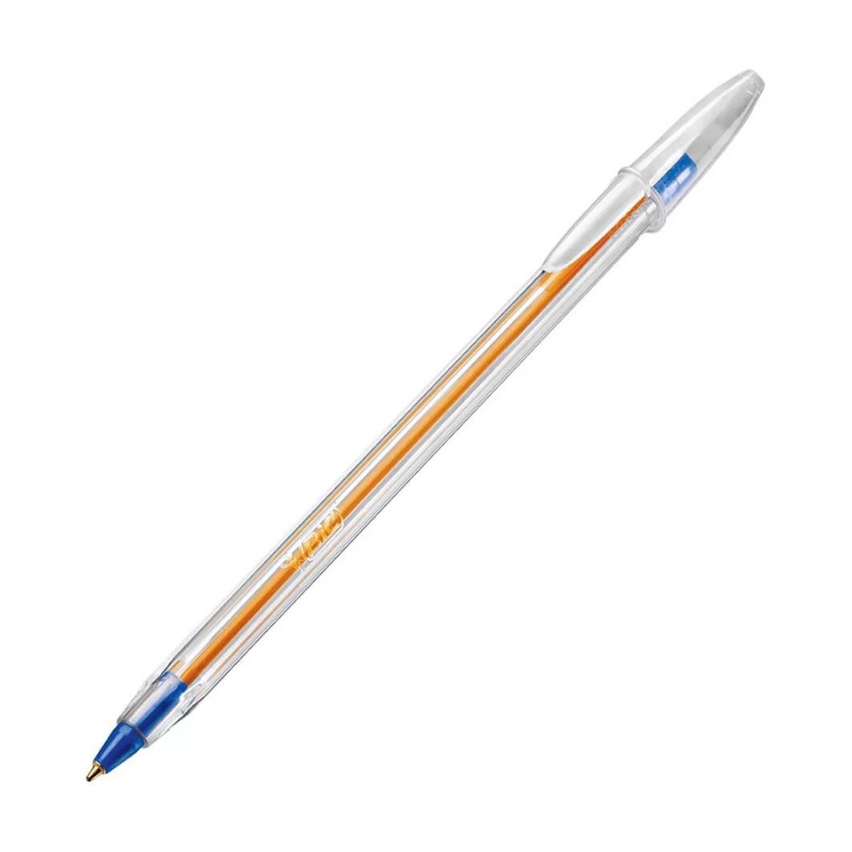 Lápiz Pasta Punta Fina Orange Azul