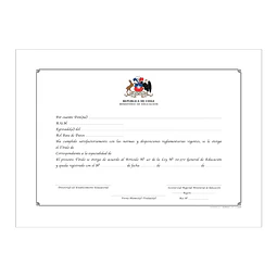 Título de Enseñanza Media Técnico-Profesional Unidad
