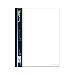 Carpeta Carta Vinil con Accoclip Transparente Negra